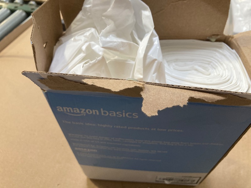 Photo 1 of Amazon Basics - Tall Kitchen Trash Bags, 13 Gallon, 10% Post Consumer Recycled Content, Clean Fresh Scent,  