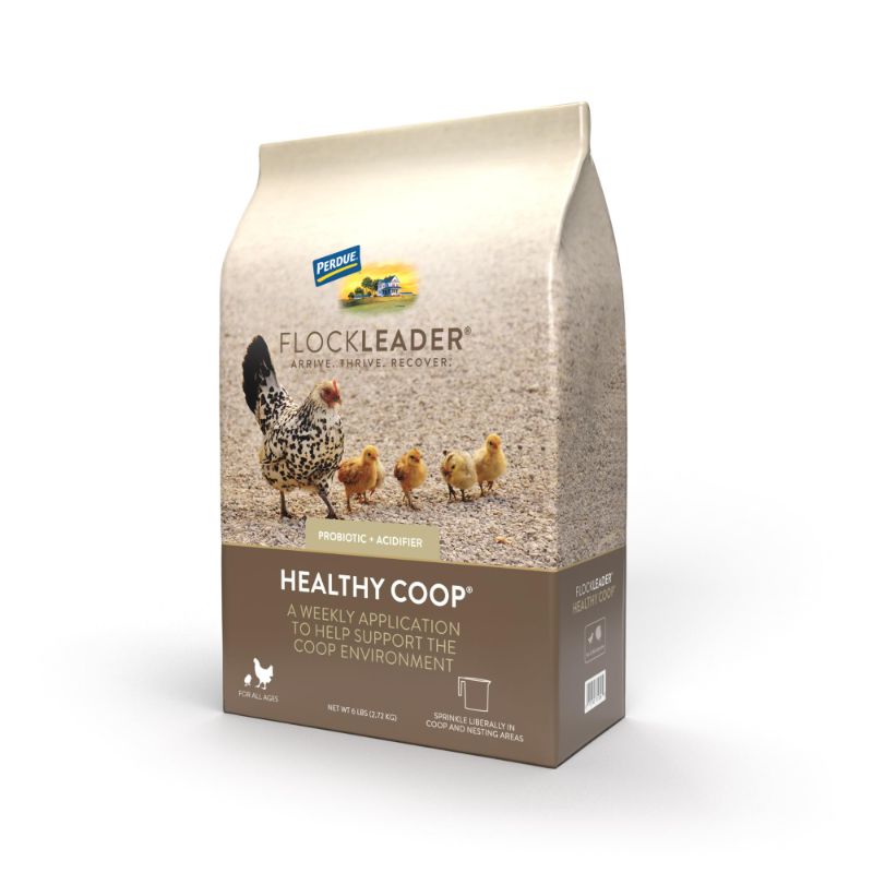 Photo 1 of FLOCKLEADER Healthy Coop, Litter Additive for Chicken Coop with Probiotic & Acidifier, Reduces Odor, Wetness & Bacteria, 6lbs	