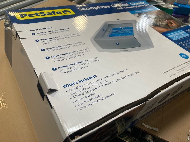 Photo 1 of ScoopFree Crystal Classic Self-Cleaning Litter Box 