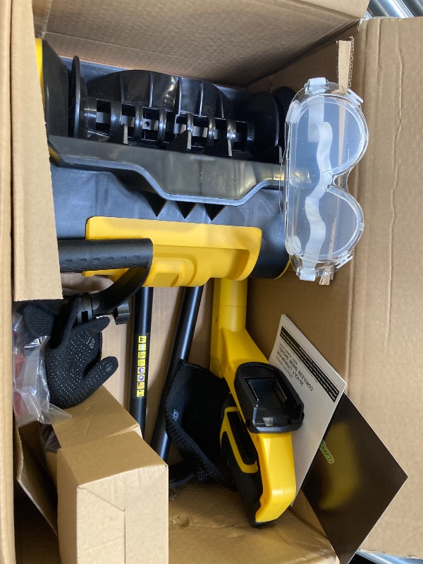 Photo 1 of 20V 12-Inch 4Ah Cordless Snow Shovel, Electric Snow Blower, Battery Snow Blower with Directional Plate & Adjustable Front Handle (2 * 4Ah Battery & Quick Charger Included)
