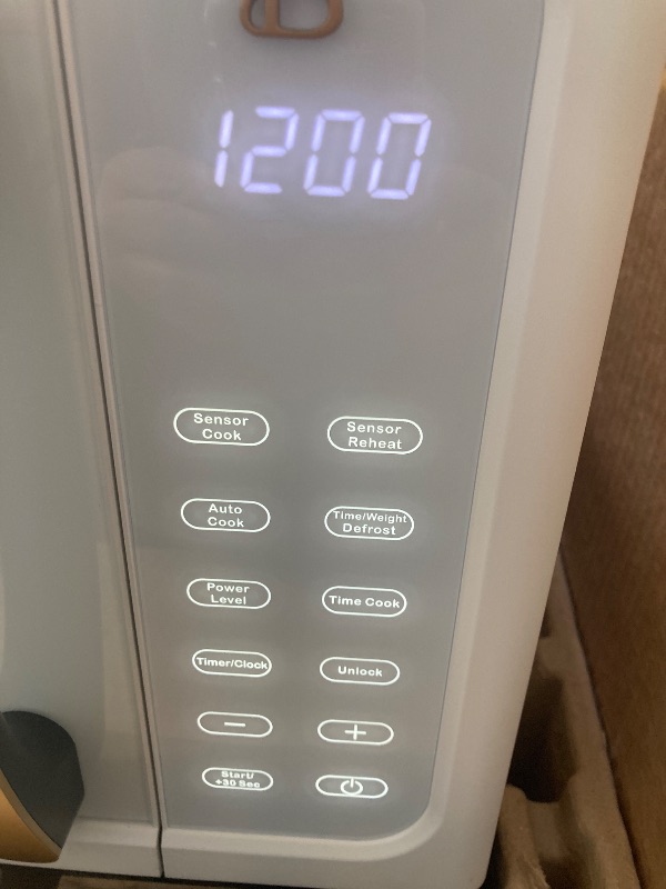 Photo 1 of Beautiful 1.1 Cu ft 1000 Watt, Sensor Microwave Oven, White Icing by Drew Barrymore