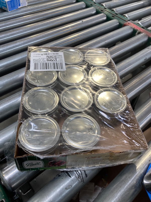 Photo 1 of Ball 4oz 12pk Glass Regular Mouth Quilted Mason Jar with Lid and Band
