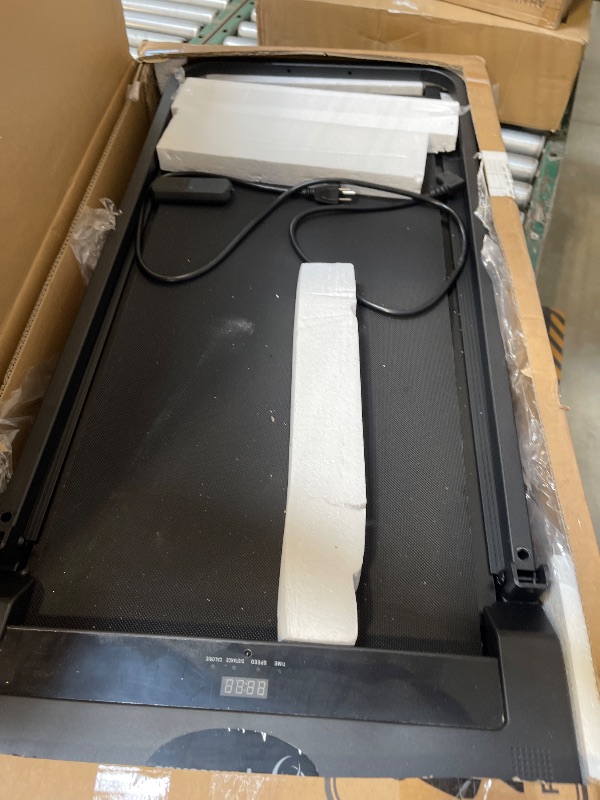 Photo 1 of INTBUYING Electric Treadmill Household Intelligent Silent Running Machine with Remote Control 1.5HP Household Treadmill Walking Machine 110V