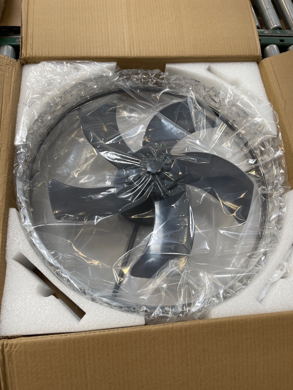 Photo 1 of AHAWILL Crystal Ceiling Fans with Lights,19.7" Flush Mount Ceiling Fan with Remote,Low Profile,Reversible,Noiseless,Dimmable,Black Fandelier Chandelier Ceiling Fan for Bedroom.