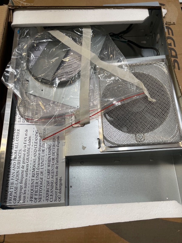 Photo 1 of FIREGAS 24 inch Range Hood Under Cabinet, 300CFM Ducted/Ductless Convertible Kithen Hood in Stainless Steel with 2 watt LED Light and Filter, 2 fan speeds, hassle-free installation