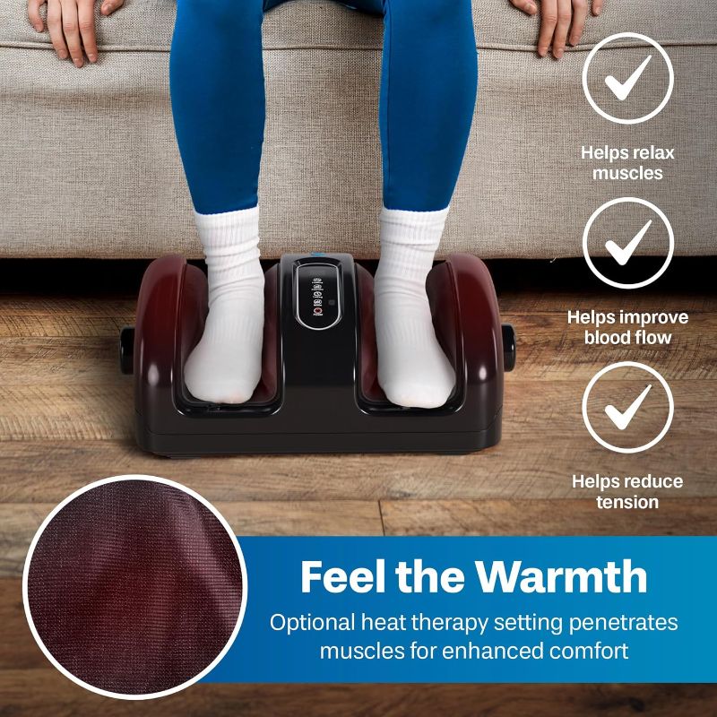 Photo 1 of Rethrive Shiatsu Foot Massager with Heat and Compression - Deep Kneading Feet Massage for Circulation and Pain Relief, Foot Massage Machine for Feet, Leg, Calf, Neuropathy.(Plug Adapter Available)