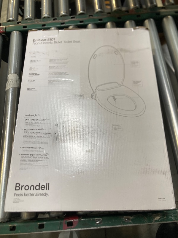 Photo 1 of Brondell Bidet Toilet Seat Non-Electric Swash Ecoseat, Fits Elongated Toilets, White - Dual Nozzle System, Ambient Water Temperature - Bidet with Easy Installation