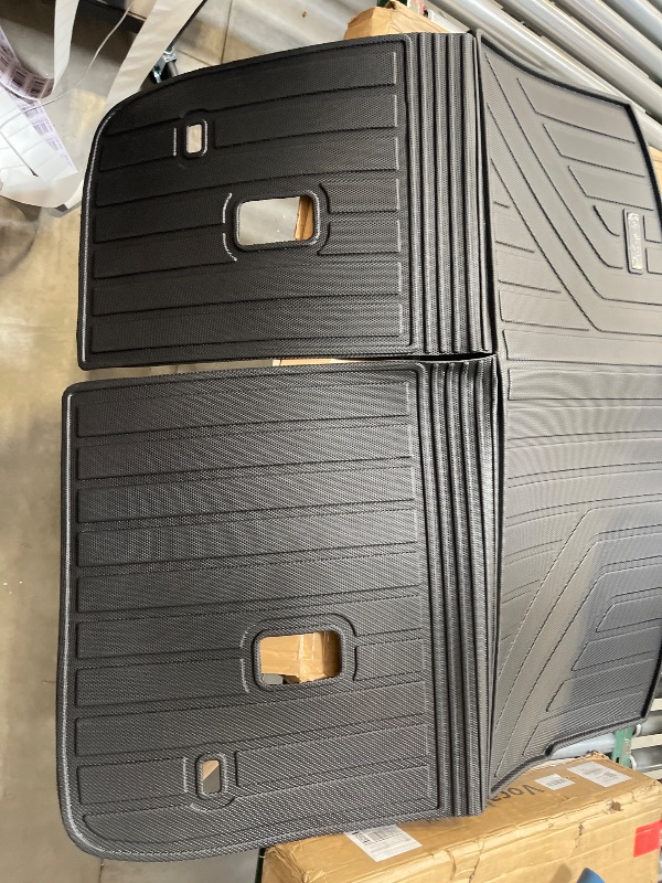 Photo 1 of AltraVos Large Cargo Liners for Mazda CX90 CX-90 2024 2025 (Only Suitable for 7&8 Seats)(Not Suitable for 6 Seats),TPE All Weather Protection with Trunk Mat Covering The backrest