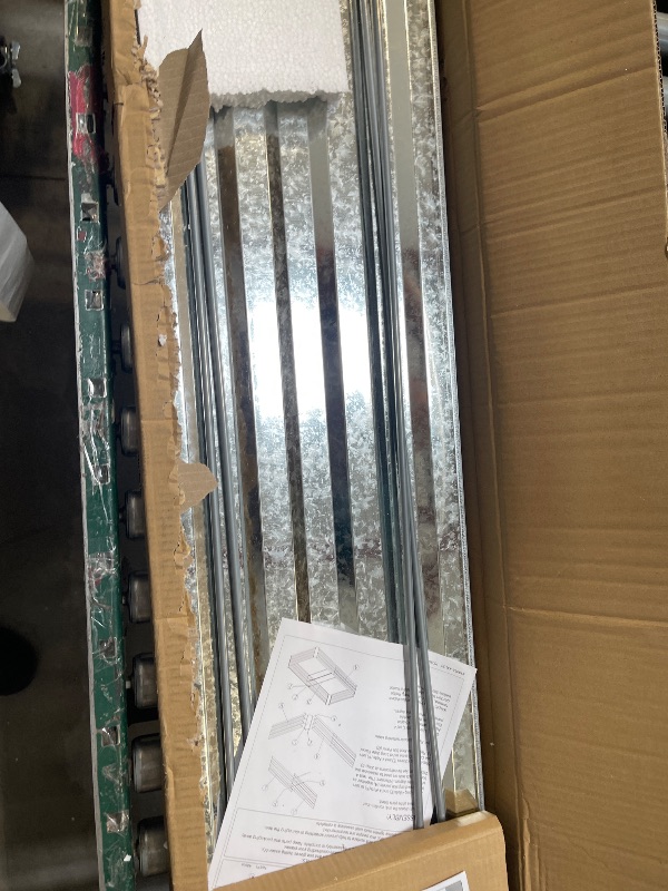 Photo 1 of FOYUEE Galvanized Raised Garden Beds for Vegetables Large Metal Planter Box Steel Kit Flower Herb, 8x4x1ft