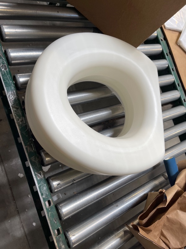 Photo 1 of AquaSense 770-610 4 Inch Portable Raised Toilet Seat Riser, Elevated Toilet Seat for Seniors