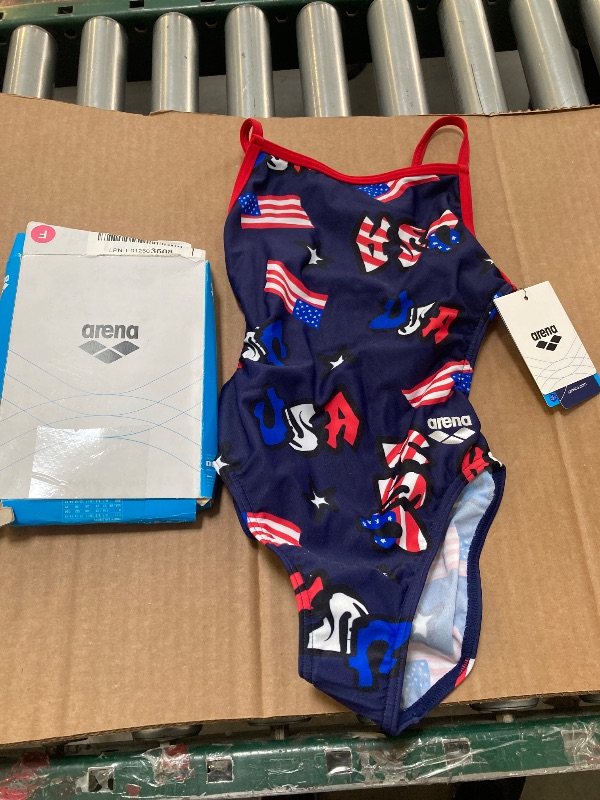 Photo 1 of ARENA Women's Print Booster Back MaxLife One Piece Athletic Training Swimsuit, Graffiti, 24