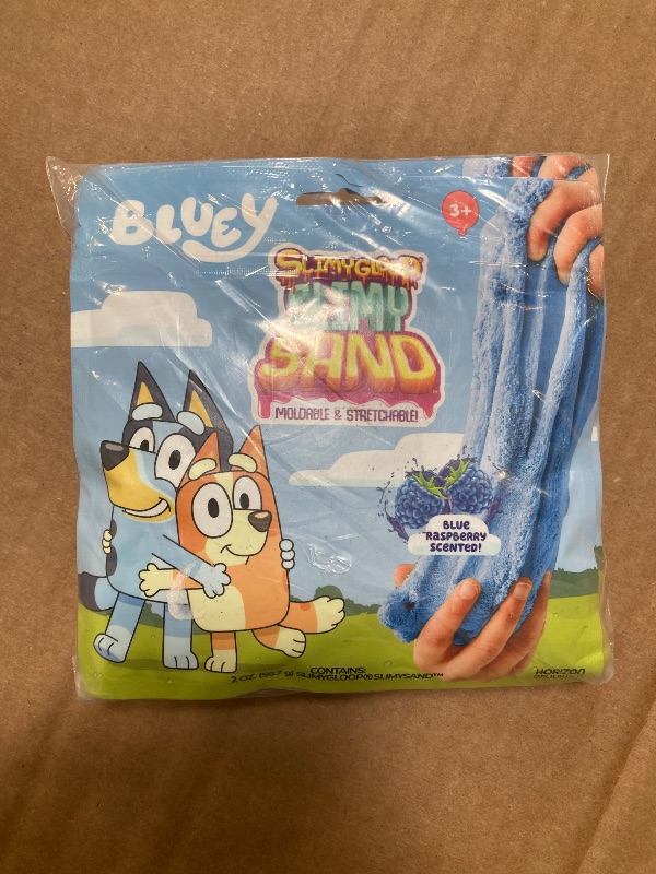Photo 1 of Bluey SlimySand Party Pack - 6-Pack Blue Raspberry Scented Reusable Play Sand, Sensory Bags, Favors, Toys, Toddler Activities, Birthday Supplies