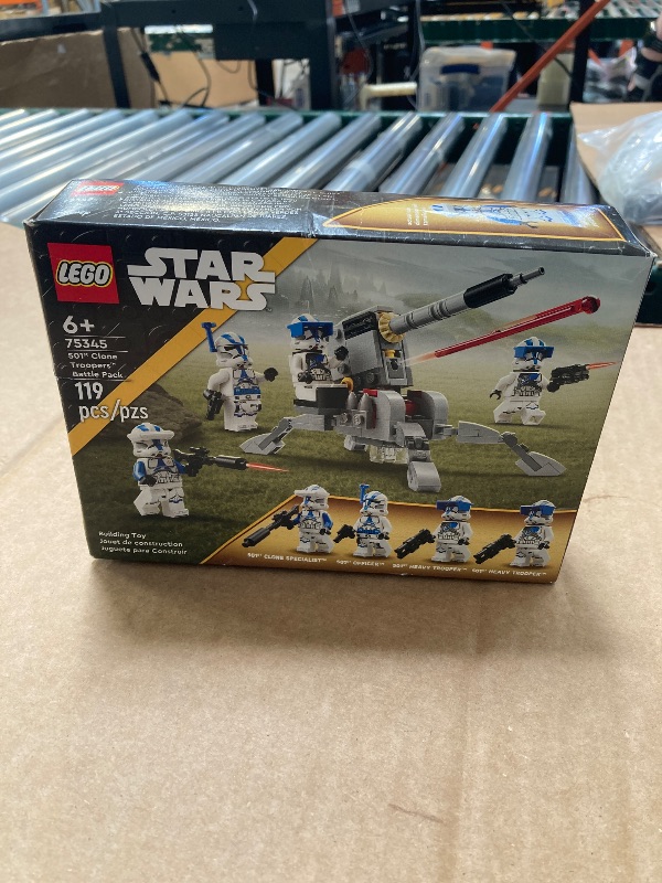Photo 1 of LEGO Star Wars 501st Clone Troopers Battle Pack Toy Set, Buildable AV-7 Anti Vehicle Cannon, with 4 Clone Trooper Minifigures, Portable Travel Toy, Great Birthday Gift for Kids Ages 6 and Up, 75345