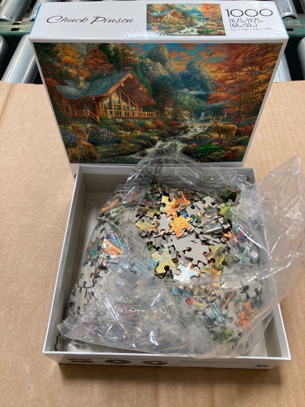 Photo 1 of Buffalo Games - Alpine Serenity - 1000 Piece Jigsaw Puzzle with Hidden Images