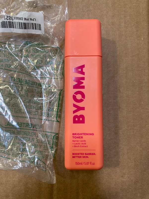 Photo 1 of BYOMA Brightening Toner - Gently Exfoliating, Brightening Facial Toner with Lipids & Lactic Acid - Alcohol Free Toner - Brighten & Hydrate Skin - Barrier Repair Toner - 5.07 fl. oz