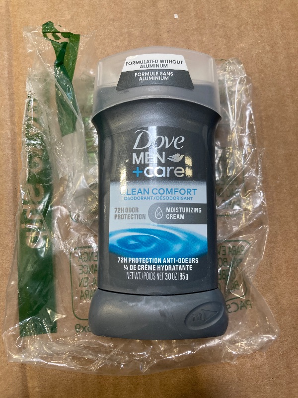 Photo 1 of Dove Men+Care Deodorant Stick for Men Clean Comfort Pack of 1 Aluminum Free 72-Hour Odor Protection Mens Deodorant with 1/4 Moisturizing Cream 3 oz