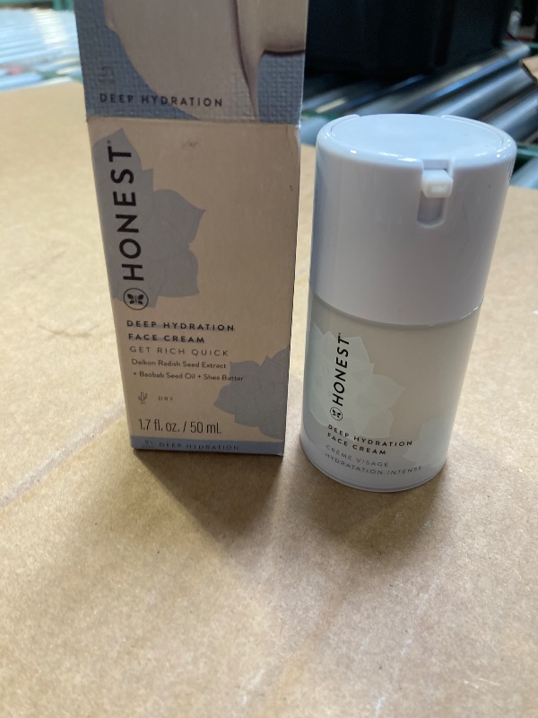 Photo 1 of Honest Beauty Deep Hydration Face Cream for Dry Skin | Hydrates + Supports Natural Moisture Barrier | Hypoallergenic + Gentle for Sensitive Skin | 1.7 fl oz
