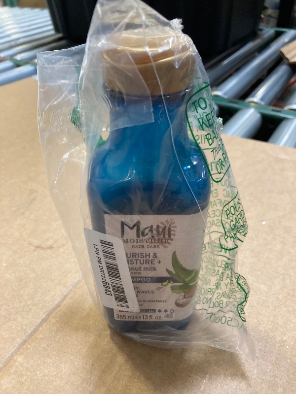 Photo 1 of Maui Moisture Nourish & Moisture + Coconut Milk Shampoo to Hydrate and Detangle Curly Hair, Lightweight Daily Moisturizing Shampoo, Vegan, Silicone & Paraben-Free, 13 fl oz