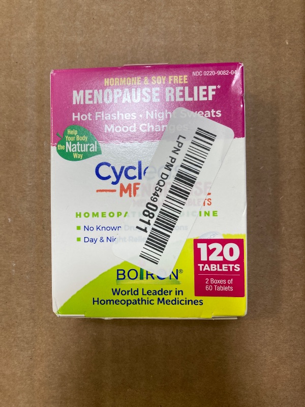 Photo 1 of Boiron Cyclease Menopause for Relief from Hot Flashes, Mood Changes, Night Sweats, and Irritability - 120 Count (2 Pack of 60)Expire March 2026