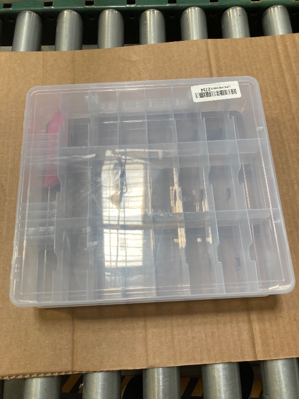 Photo 1 of Beloving Nail Polish Organizer, 48 Bottles Transparent Nail Polish Holder with Adjustable Divider, Gel Nail Polish Storage Double Side Nail Polish Organizer Case for Storage Display