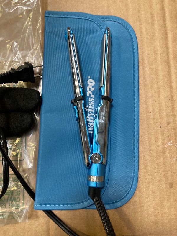 Photo 1 of BaBylissPRO Flat Iron Hair Straightener, 3/4 Inch Nano Titanium Prima 2000 Mini Travel, Hair Styling Tools & Appliances, BNT2000UC