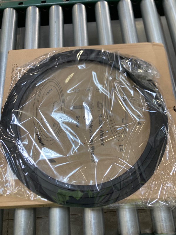 Photo 1 of Walfos Universal Lid for Pots, Pans and Skillets - Tempered Glass with Heat Resistant Silicone Rim, Fits 13", 14" and 15" Diameter Cookware
