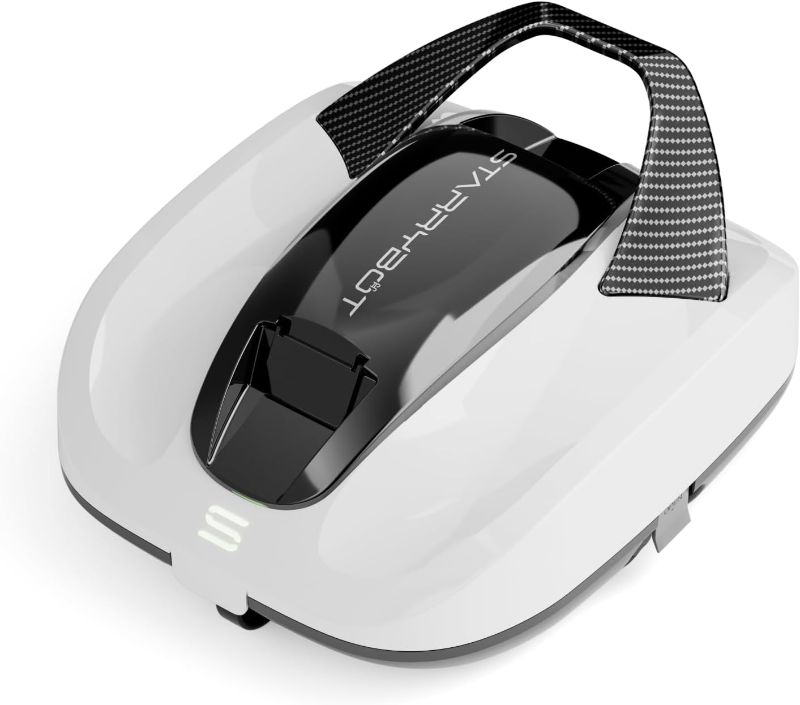 Photo 1 of Cordless Robotic Pool Cleaner, Portable Swimming Robotic Pool Vacuum with Self-Parking Technology for Above-Ground Pools,150Mins Runtime,Pool up to 900 Sq.Ft
