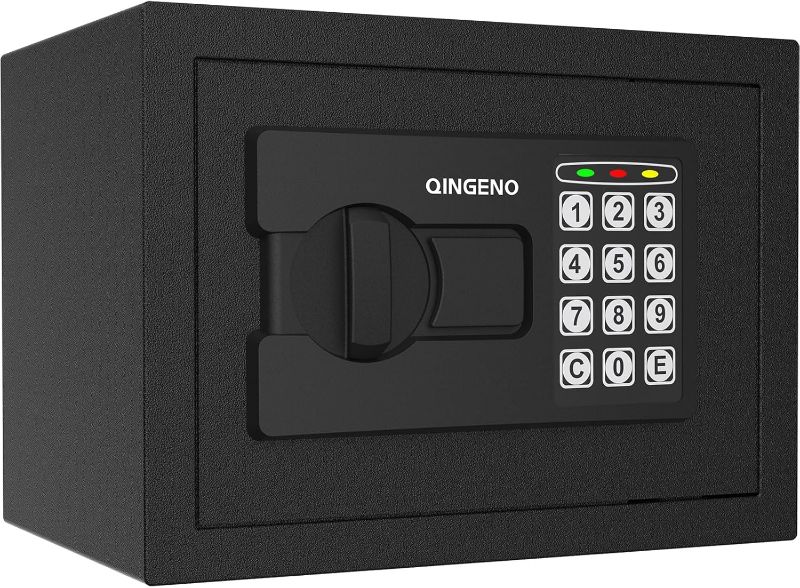 Photo 1 of Safe Box with Digital Electronic Security Keypad,Mini Small Safe,Money Safe,Wall or Cabinet Safe for Home/Office/Travel/Business Use
