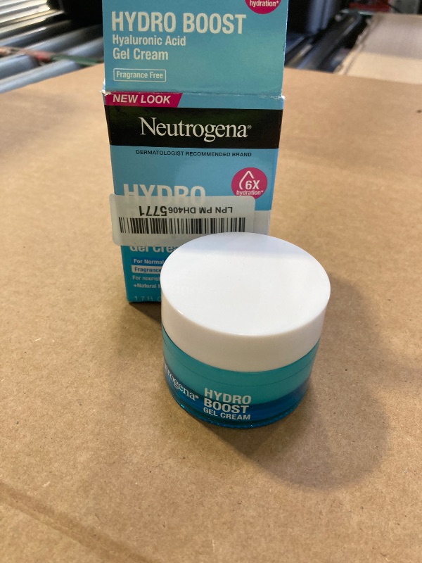 Photo 1 of Neutrogena Hydro Boost Skincare Set, Hydro Boost Fragrance Free Gel Cream Face Moisturizer, 1.7 fl oz, & Trial Size Hydro Boost Fragrance Free Hydrating Gel Facial Cleanser, 0.5 fl oz