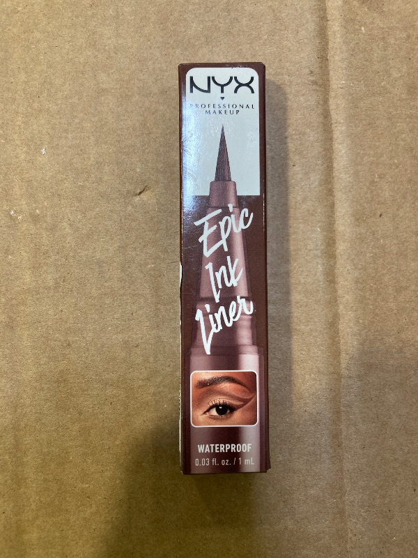 Photo 1 of NYX PROFESSIONAL MAKEUP Epic Ink Liner, Waterproof Liquid Eyeliner with Vegan Formula - Graham Cracker (Light Brown Matte)
