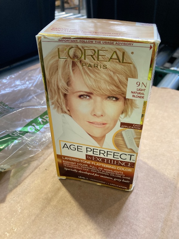 Photo 1 of L'Oreal Paris Age Perfect Permanent Hair Color, 9N Light Natural Blonde, 1 kit