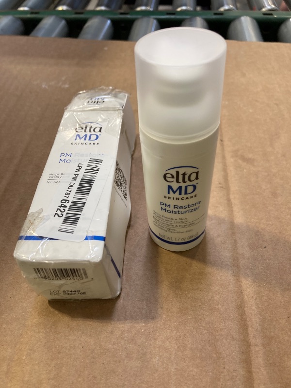 Photo 1 of EltaMD PM Restore Face Moisturizer, Night Moisturizer for Face, Facial Cream Safe For All Skin Types, 1.7 oz Pump
