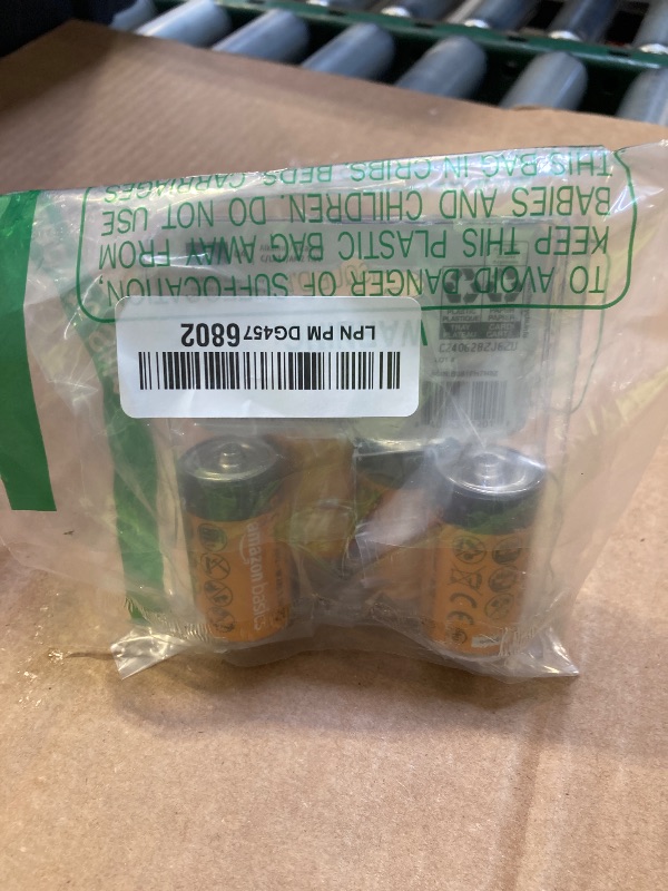 Photo 1 of Amazon Basics 4-Pack C Cell Alkaline All-Purpose Batteries, 1.5 Volt, 5-Year Shelf Life