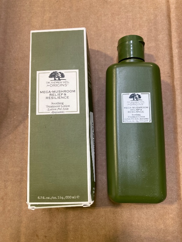 Photo 1 of Origins Dr. Andrew Mega-Mushroom Skin Relief Soothing Treatment Lotion Extra-light, 6.7 Fl Oz