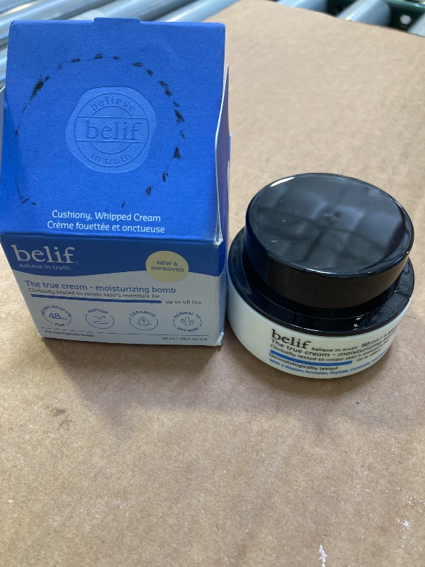 Photo 1 of belif Moisturizing Bomb – Daily Ceramide Moisturizer with Peptide & Squalane, 48hr Hydration & Anti-Aging Cream, Milky & Lightweight, Restores Skin Barrier, Korean Skincare, 1.68 fl oz (50ml)
