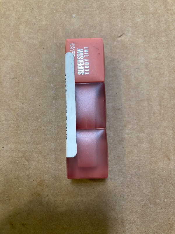 Photo 1 of MAYBELLINE Super Stay Teddy Lip Tint, Long Lasting Matte Lipstick For Up To 12HR Wear, Current Mood, 1 Count