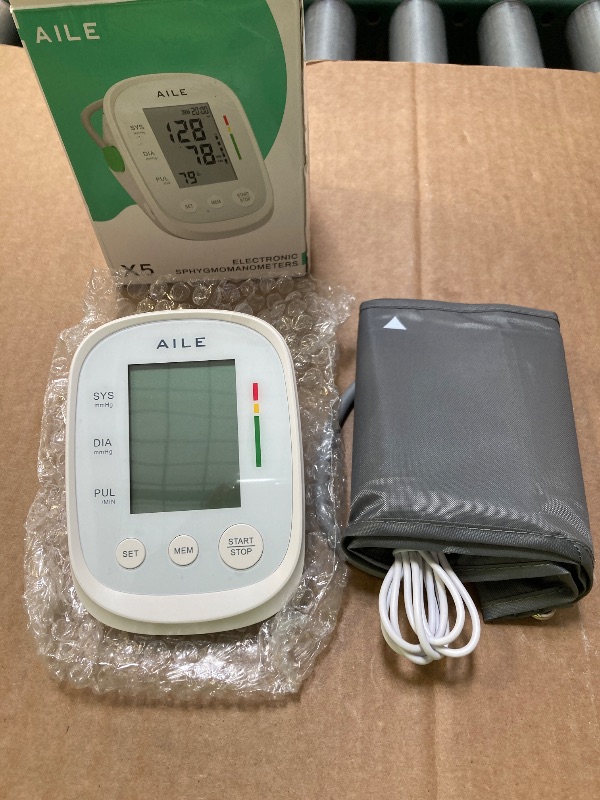 Photo 1 of Blood Pressure Monitor, AILE Blood Pressure Machine Upper Arm Large Cuff(8.7"-16.5"), High Automatic Blood Pressure Monitors Cuff for Home Use, (BP) Manual Arm Blood Pressure Monitors, 2 * 99 Memory