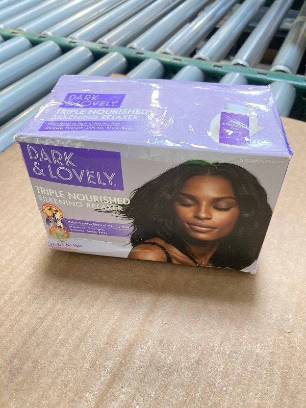 Photo 1 of SoftSheen-Carson Dark and Lovely Triple Nourished Silkening No-Lye Relaxer with Shea Butter, Regular