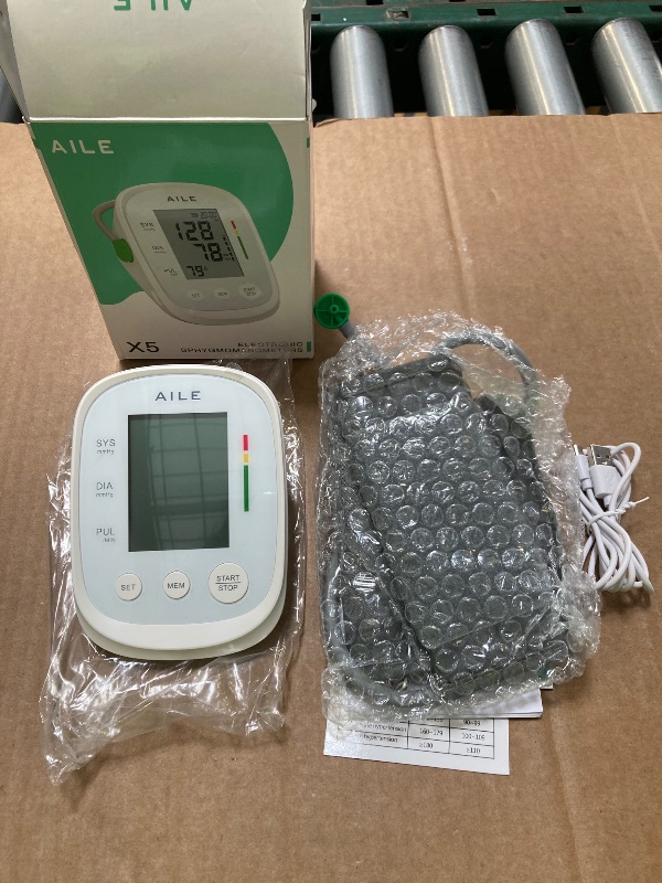 Photo 1 of Blood Pressure Monitor, AILE Blood Pressure Machine Upper Arm Large Cuff(8.7"-16.5"), High Automatic Blood Pressure Monitors Cuff for Home Use, (BP) Manual Arm Blood Pressure Monitors, 2 * 99 Memory
