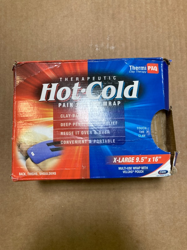Photo 1 of ThermiPaq Reusable Ice Pack and Hot Cold Pack For Injuries - Shoulder, Elbow, Ankles, Back and Knee Ice Pack, X-Large, 9.5 inches x 16 inches, Microwave Heating Pad