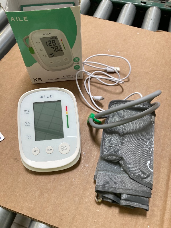 Photo 1 of Blood Pressure Monitor, AILE Blood Pressure Machine Upper Arm Large Cuff(8.7"-16.5"), High Automatic Blood Pressure Monitors Cuff for Home Use, (BP) Manual Arm Blood Pressure Monitors, 2 * 99 Memory
