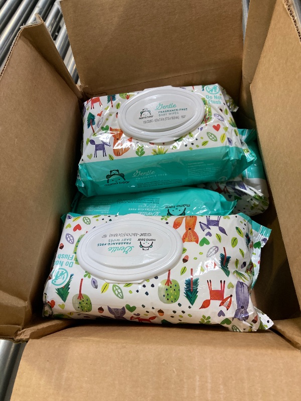 Photo 1 of Amazon Elements Baby Wipes, Sensitive, White , 80 Count (Pack of 9) (720 Count)
