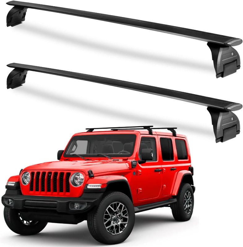 Photo 1 of  Roof Rack Cross Bars Compatible with Jeep Wrangler JK JL