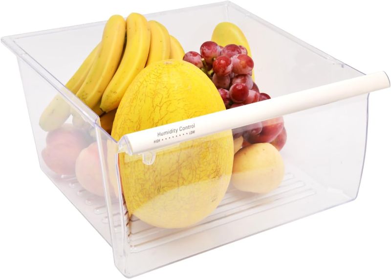 Photo 1 of 2188656 Fridge Crisper Drawer (Upper),2188656 Crisper Bin, compatible with Whirlpool Refrigerator,Fridge Drawers,Kenmore Refrigerator Parts,Whirlpool Shelf Replacement- WP2188656
