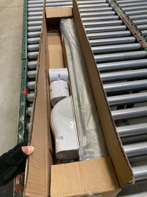 Photo 1 of DuctlessAire White Paintable Mini Split Line Set Cover Kit - Cover for Ductless Mini Split AC & Heating System - Easy to Install Cover Kit with Wall Cap, Hide-A-Line, Coupler & End Cap (3" x 7.5 ft.)
