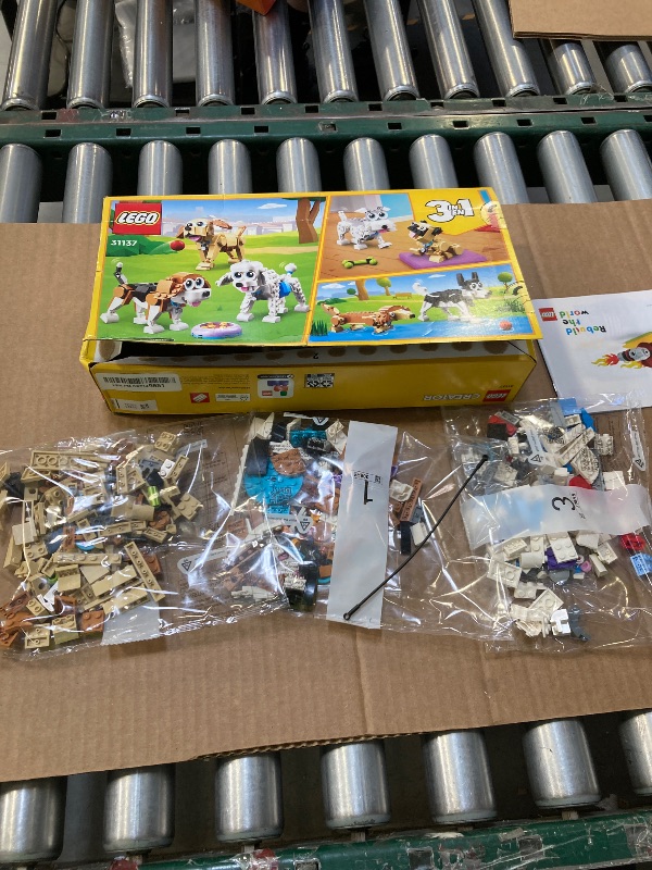 Photo 1 of LEGO Creator 3 in 1 Adorable Dogs Building Toy Set, Gift for Dog Lovers, Featuring Dachshund, Beagle, Pug, Poodle, Husky, and Labrador Figures for Kids 7 and Up, 31137