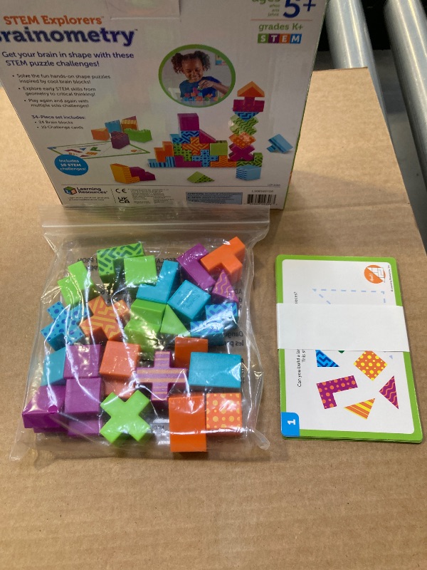 Photo 1 of Learning Resources STEM Explorers Brainometry - 34 Pieces, Ages 5+ STEM Toys for Kids, Brain Teaser Toys and Games, Kindergarten Games,Back to School