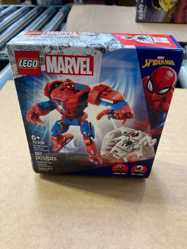 Photo 1 of LEGO Marvel Spider-Man Mech vs. Anti-Venom Building Toy Set - Spider-Man Toy for Kids, Boys and Girls, Ages 6+ - Buildable Action Figure - Superhero Gift for Birthday - 76308