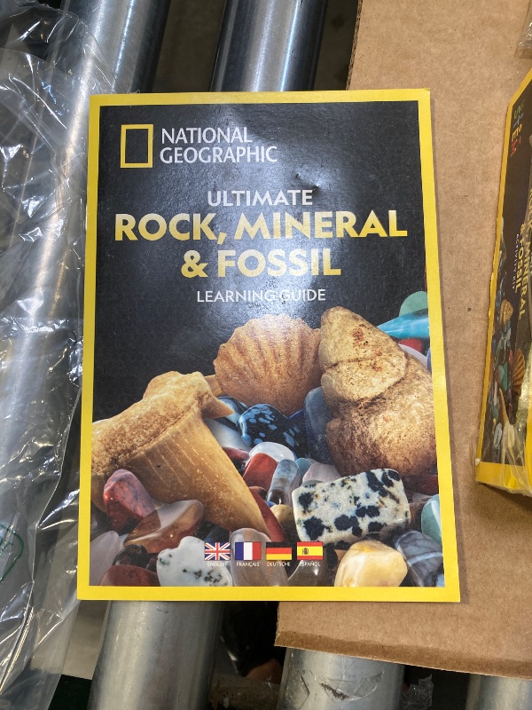 Photo 1 of National Geographic Rock Collection Box for Kids 300 Piece Set with Real Fossils, Gemstones, and Crystals - Includes Absolute Expert: Rocks & Minerals 