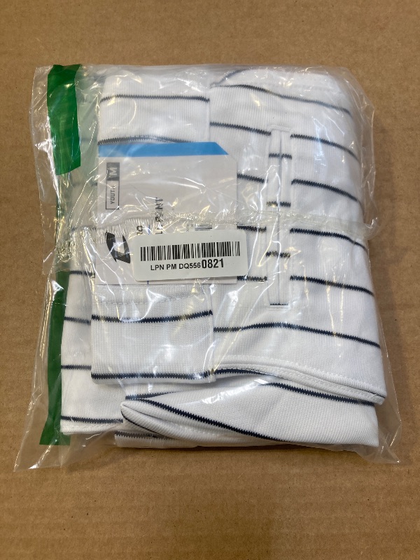 Photo 1 of CHAMPRO boys Champro Youth Pinstripe Ob Triple Crown Open Bottom Baseball Pant, White,navy, Medium US